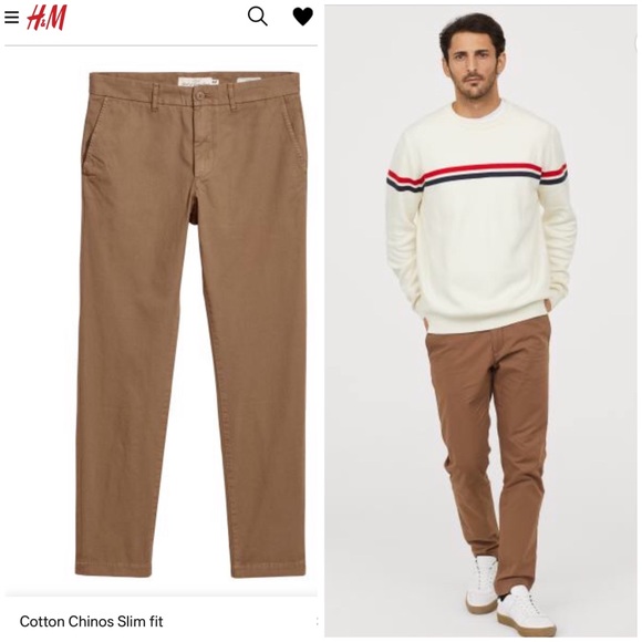 skinny slacks h&m